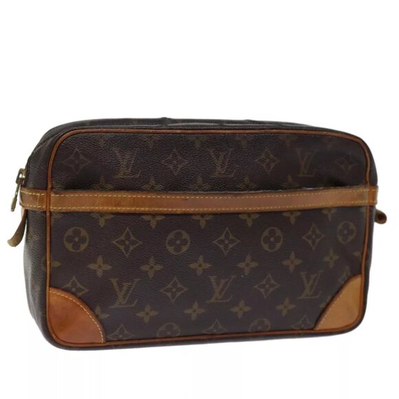 LOUIS VUITTON Monogram Compiegne 28 Clutch Bag - Picture 1 of 16